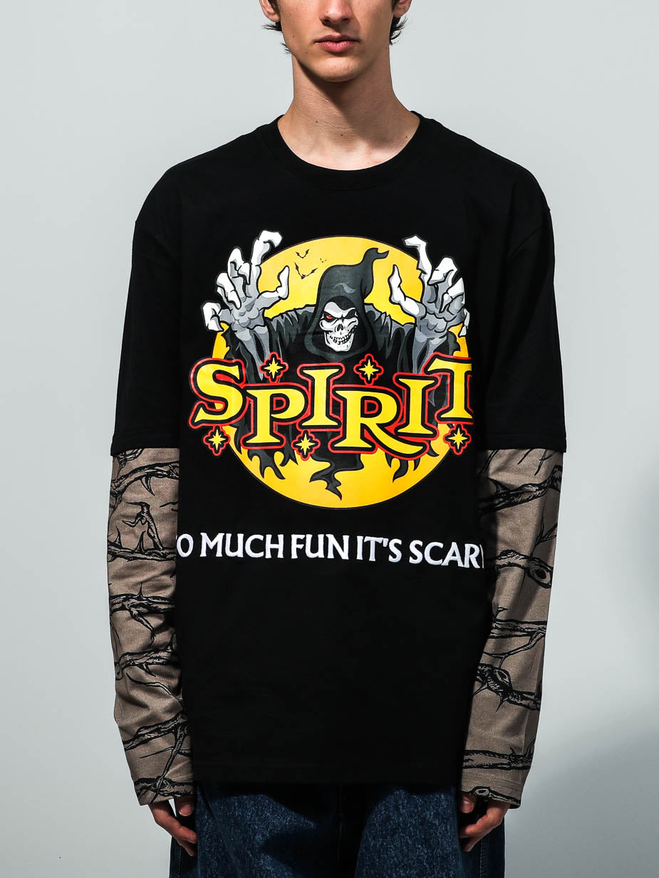 Spirit Halloween So Much Fun It's Scary Layered Long Sleeve, Official  Apparel & Accessories