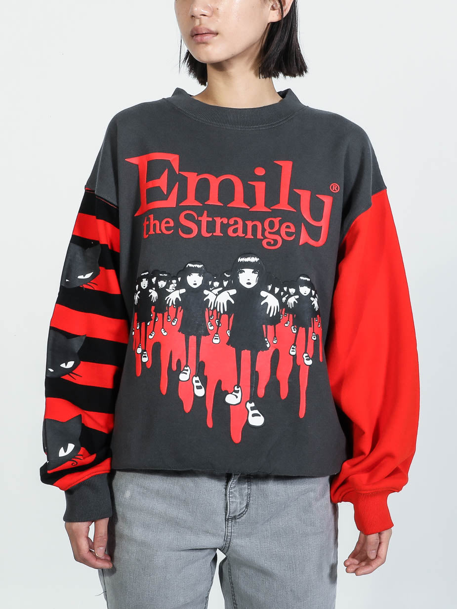 Emily The Strange Cat Posse Sweatshirt | Official Apparel