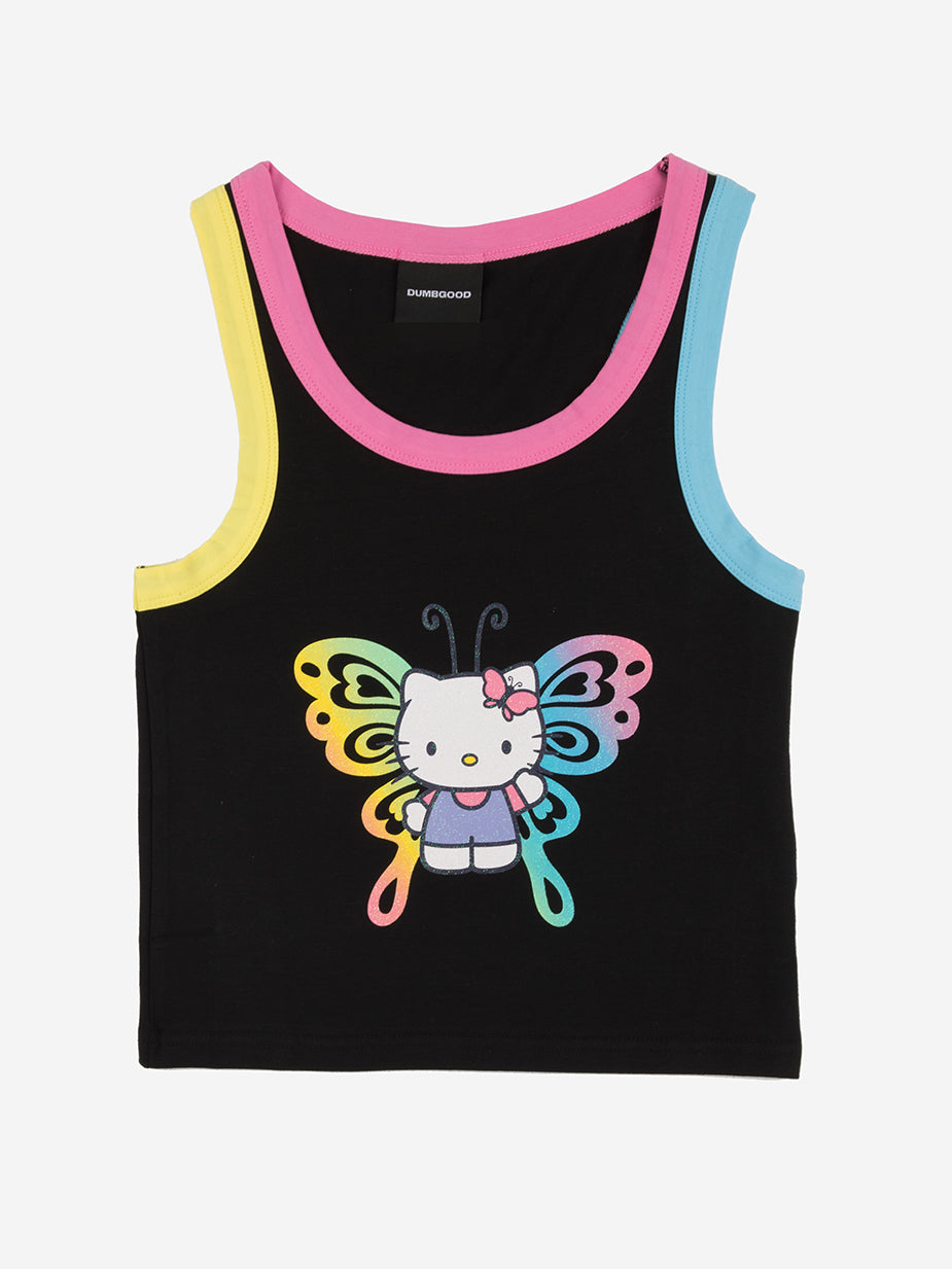 Hello Kitty Butterfly Cropped Tank