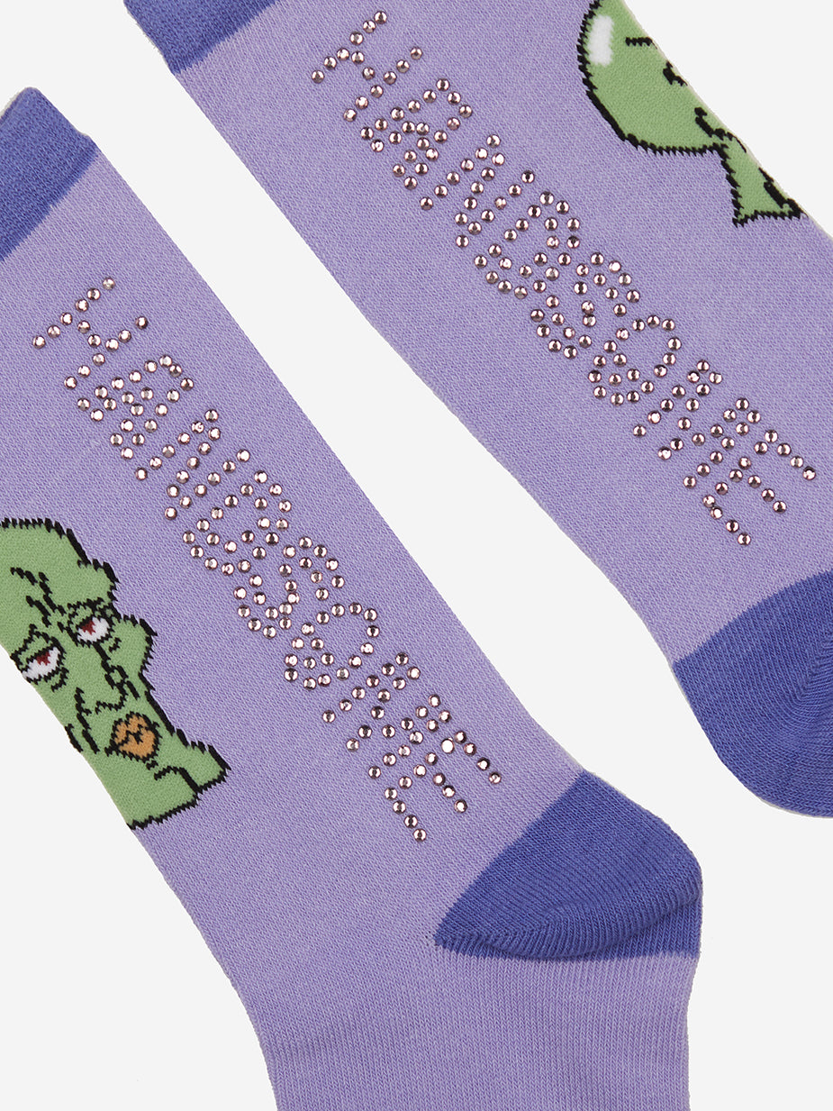 Handsome Squidward Purple Socks