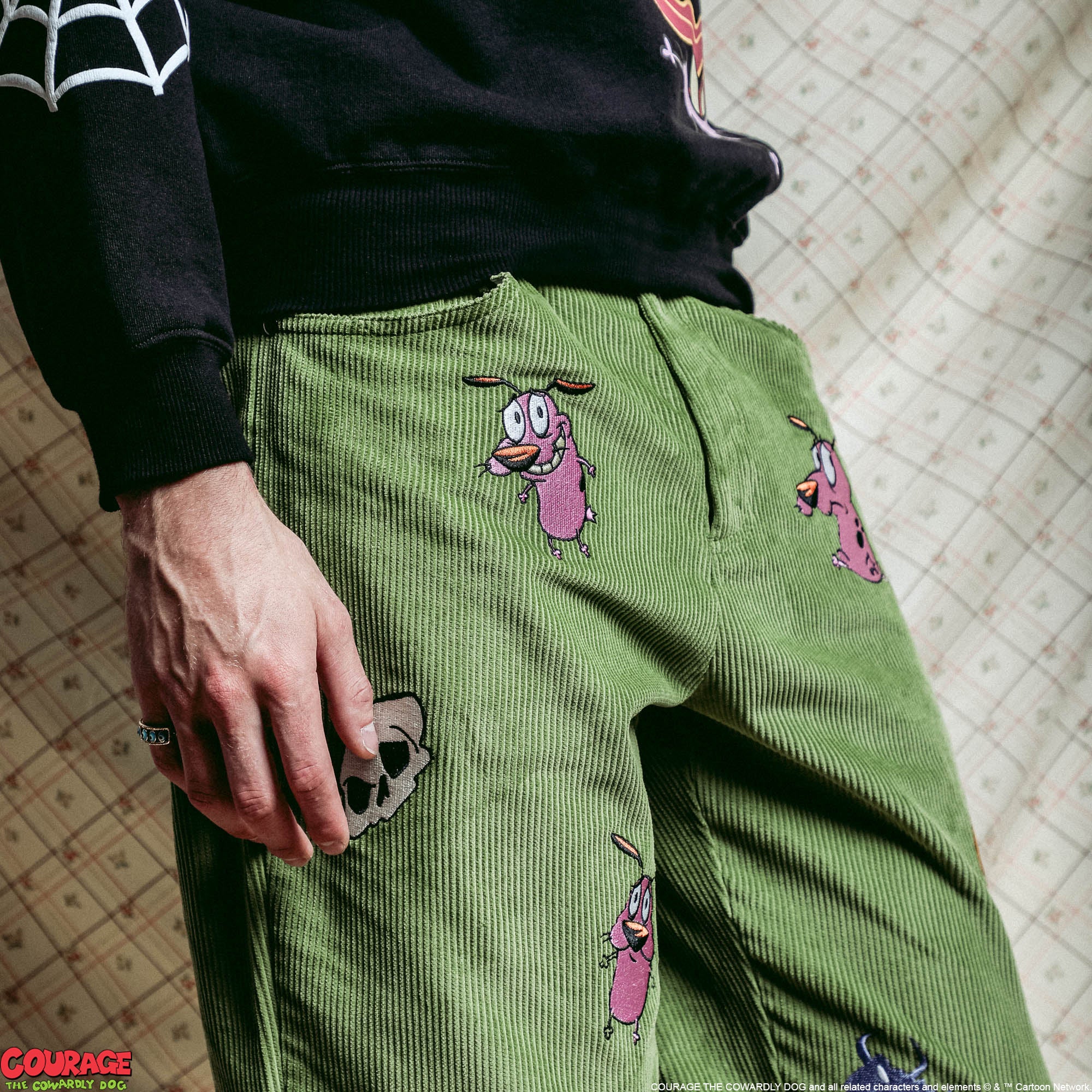 Repeat Logo Corduroy Pants
