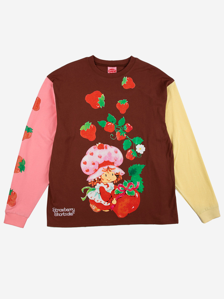 Gift Of Strawberries Distressed Long sleeve