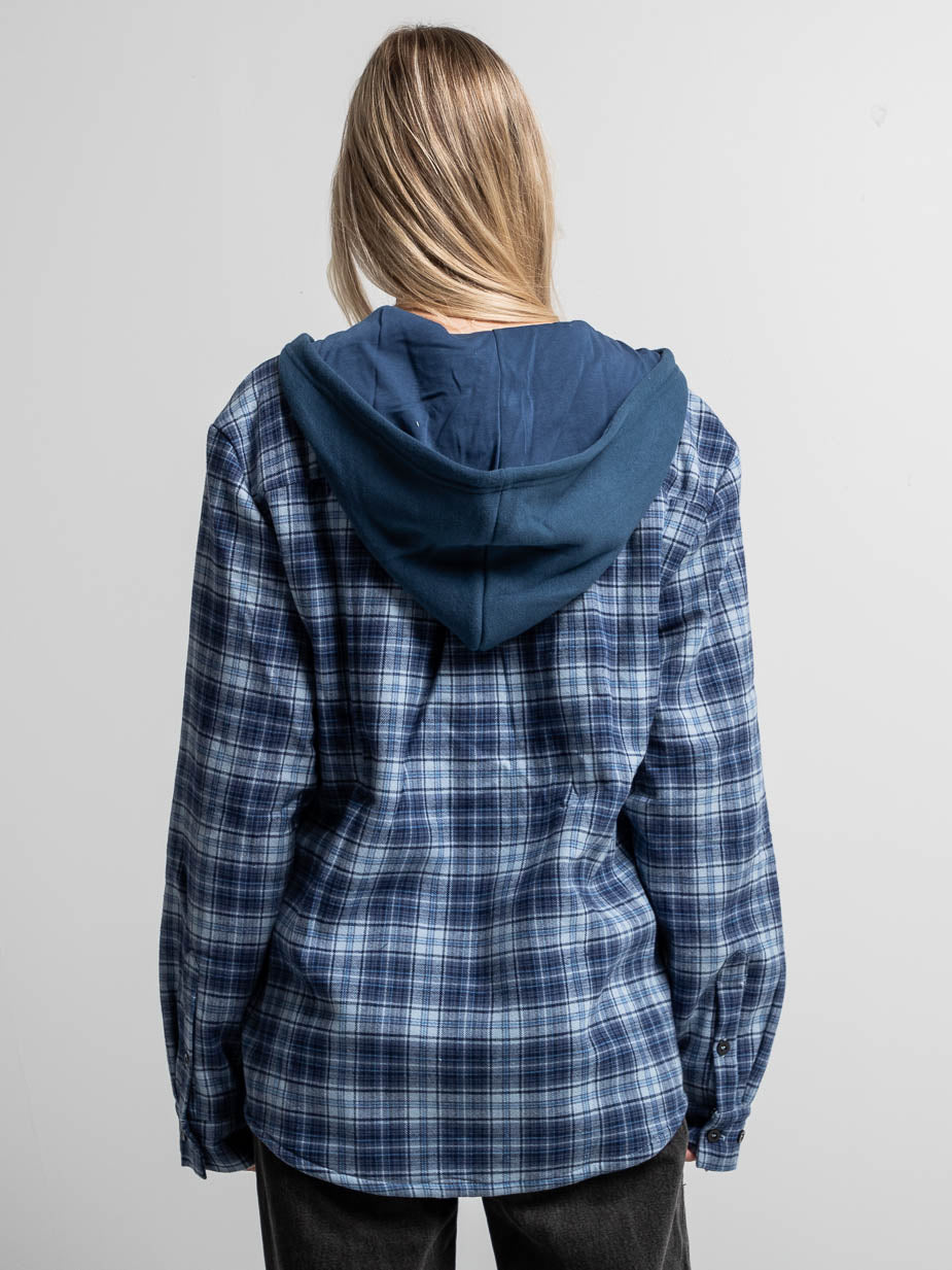 Hooded Flannel Overshirt