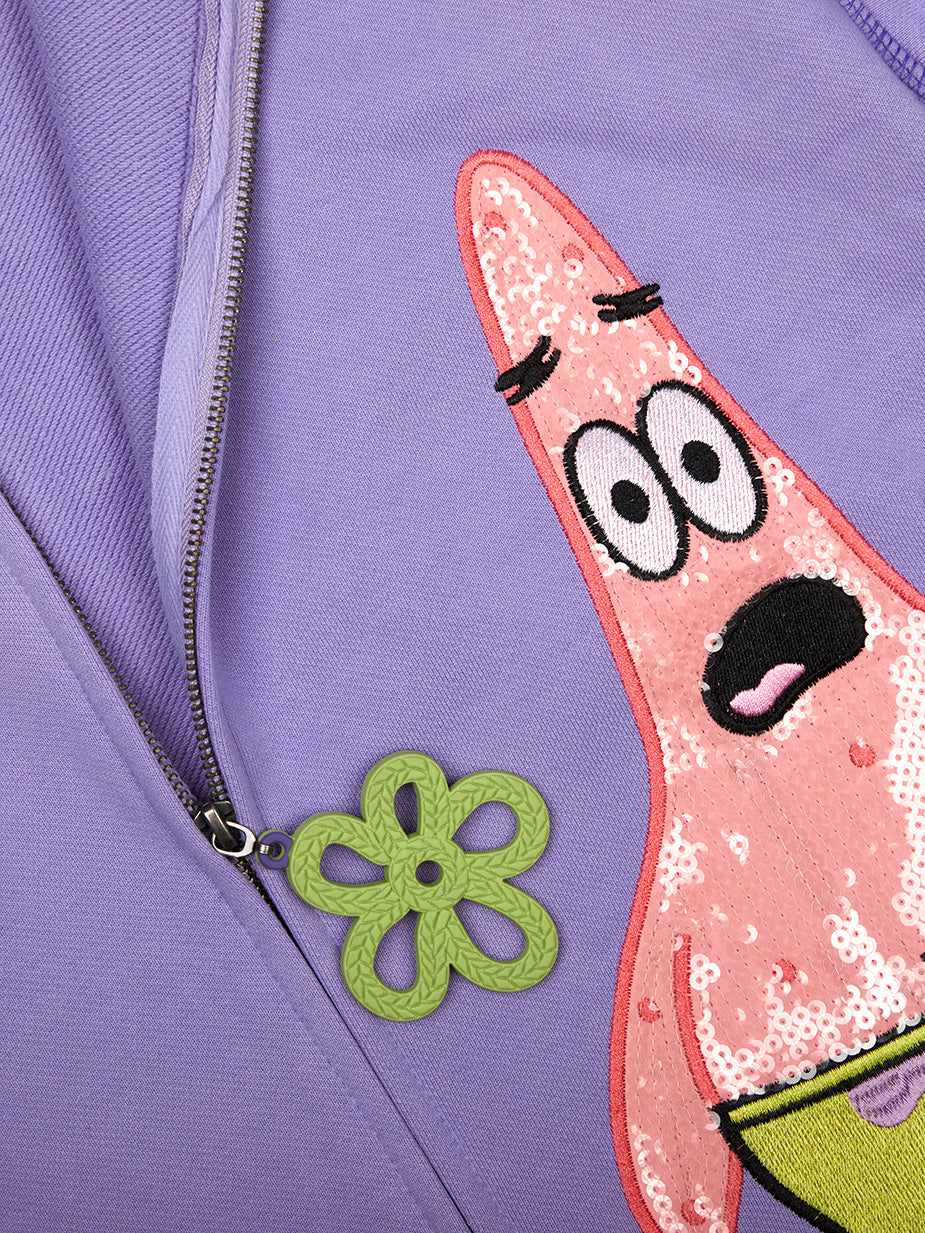 Spongebob Squarepants Best Friends Purple Zip-Up Hoodie | Official Apparel  & Accessories | Dumbgood™ – DUMBGOOD