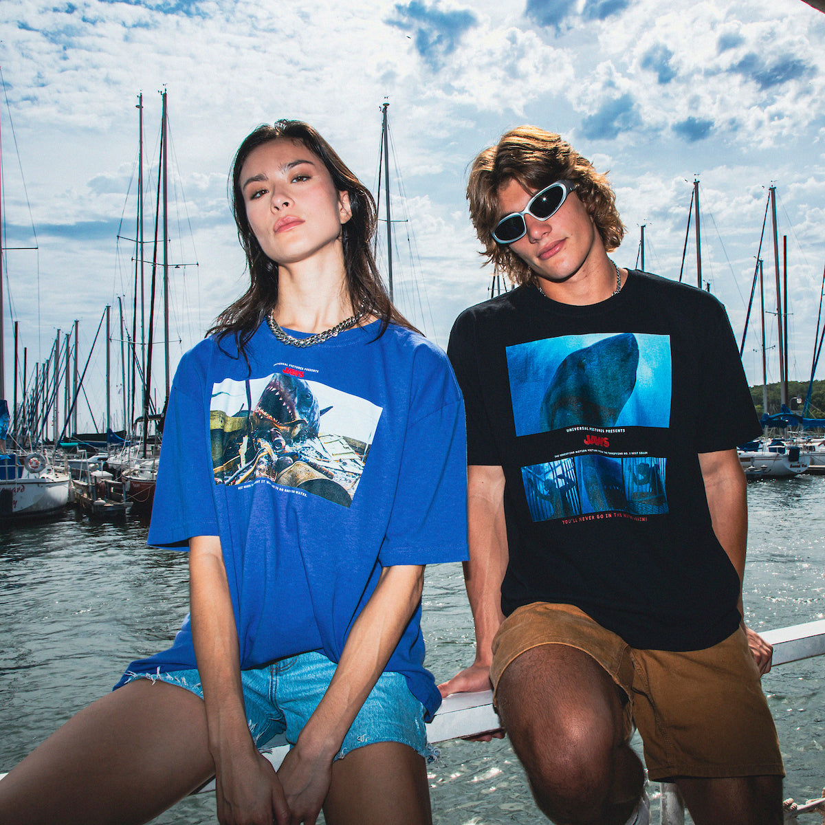Boat Attack Blue Tee