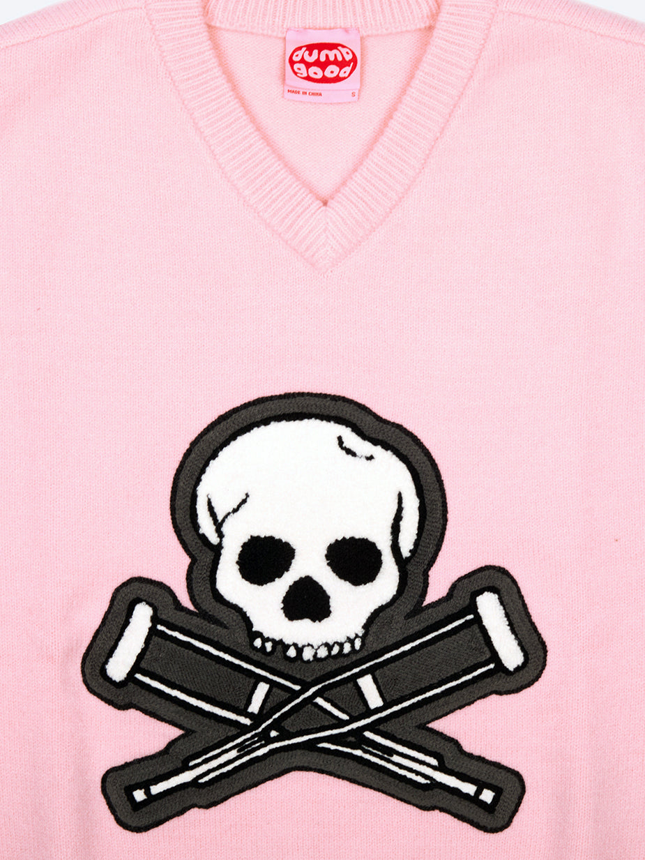 Skull & Crutches Icon Sweater Vest