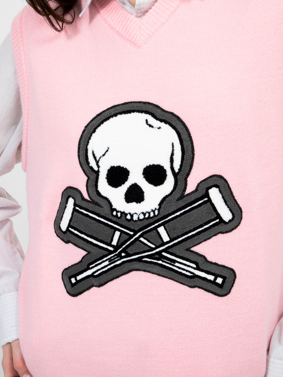 Skull & Crutches Icon Sweater Vest