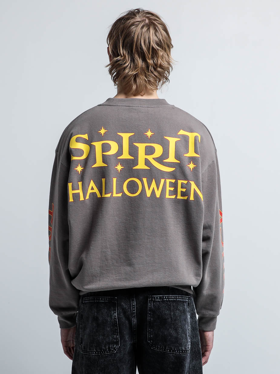 Spirit Halloween Now Hiring Grey Crew Neck Sweatshirt