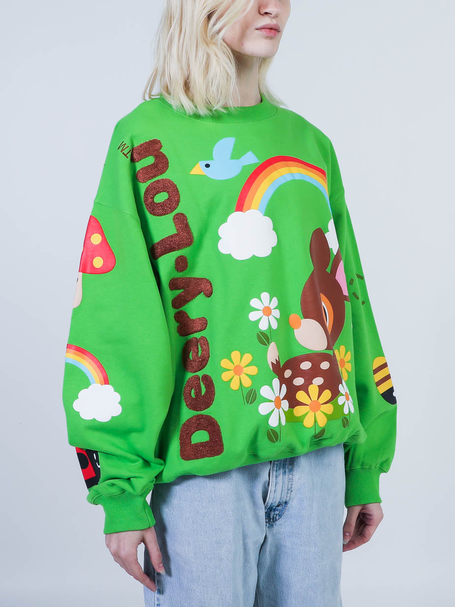 Deery-Lou Green Sweatshirt