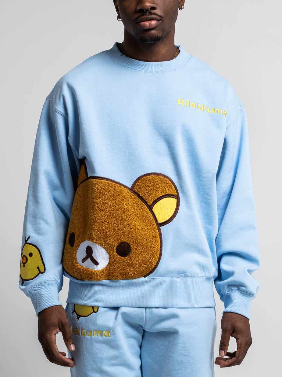 Kiiroitori & Rilakkuma Crew Neck Sweatshirt | Official Apparel
