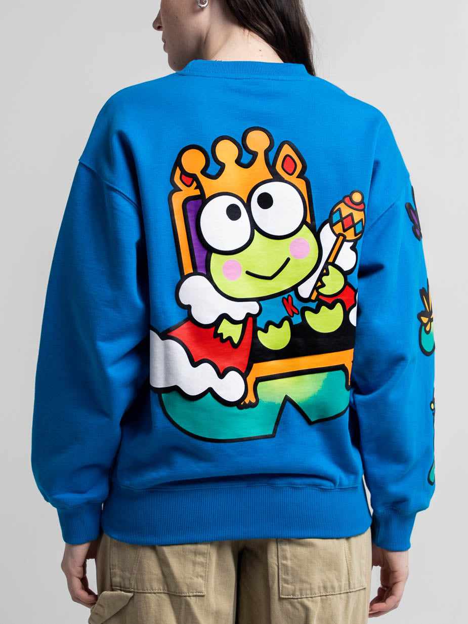 Dumbgood keroppi puffy paint newest sweatshirt