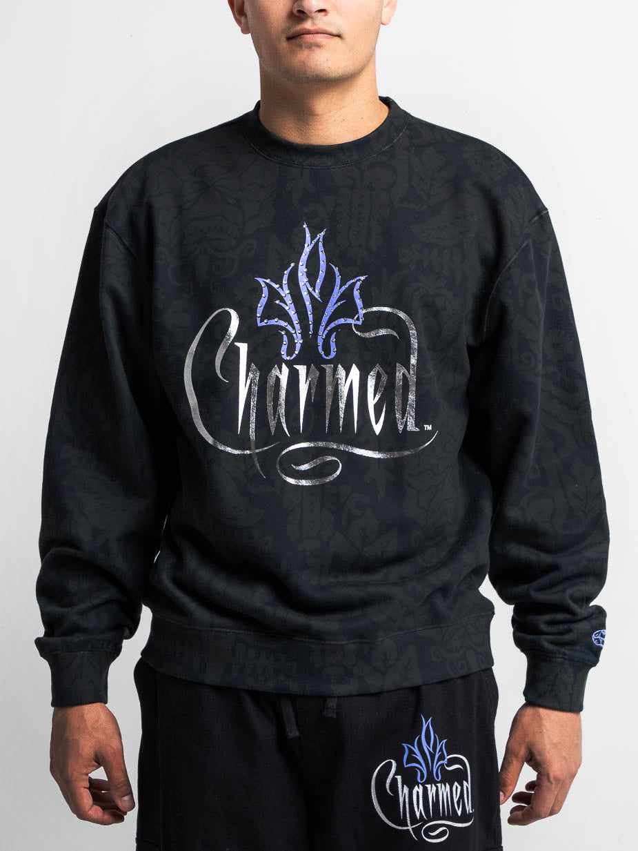 Charmed Trihorn Black Crew Neck Sweatshirt – DUMBGOOD