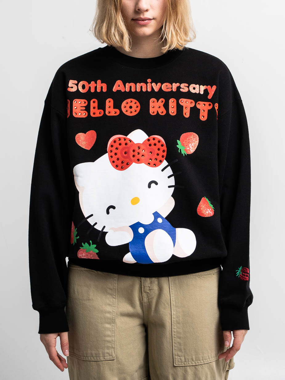 Hello Kitty 50th Anniversary Black Sweatshirt