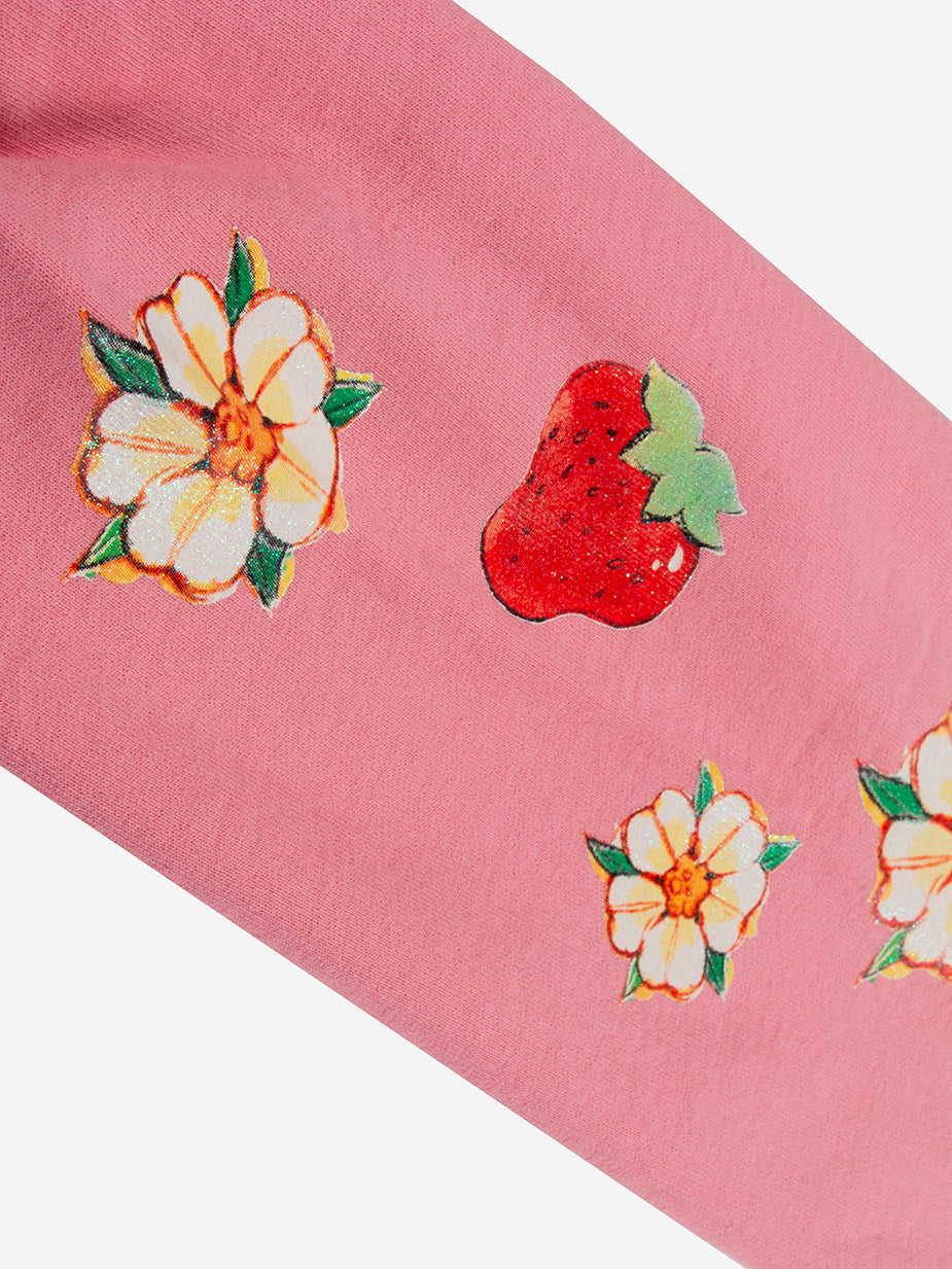 Strawberry Shortcake & Custard Glitter Print Sweatshirt