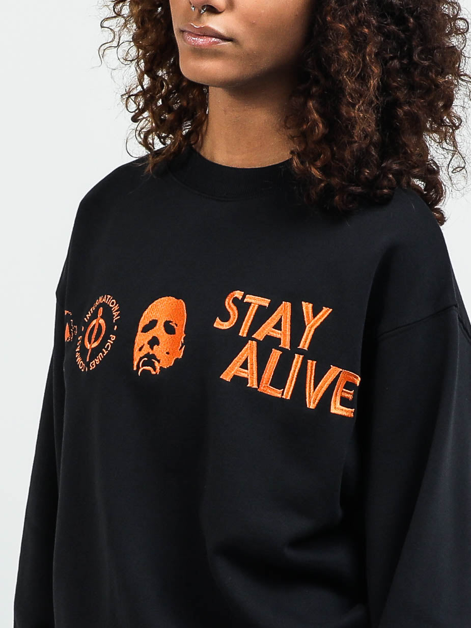 Stay Alive Black Crew neck