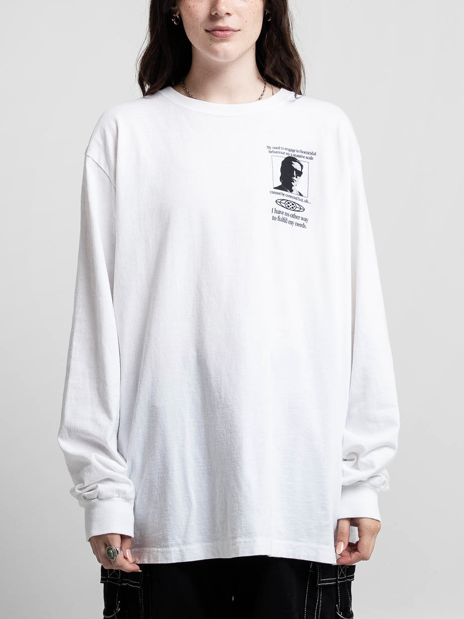 Patrick Bateman Axe White Long Sleeve