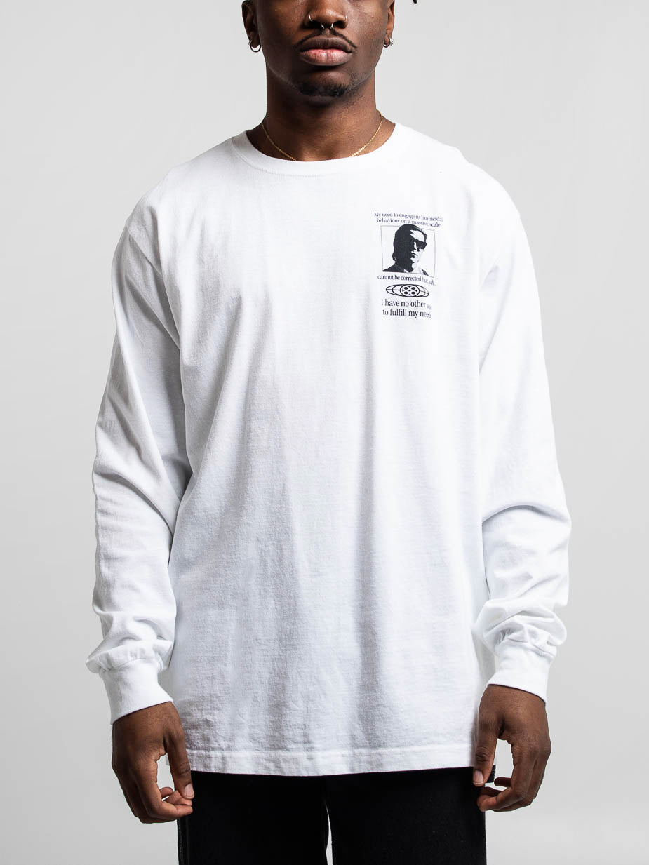 American Psycho Patrick Bateman Axe White Long Sleeve | Official ...