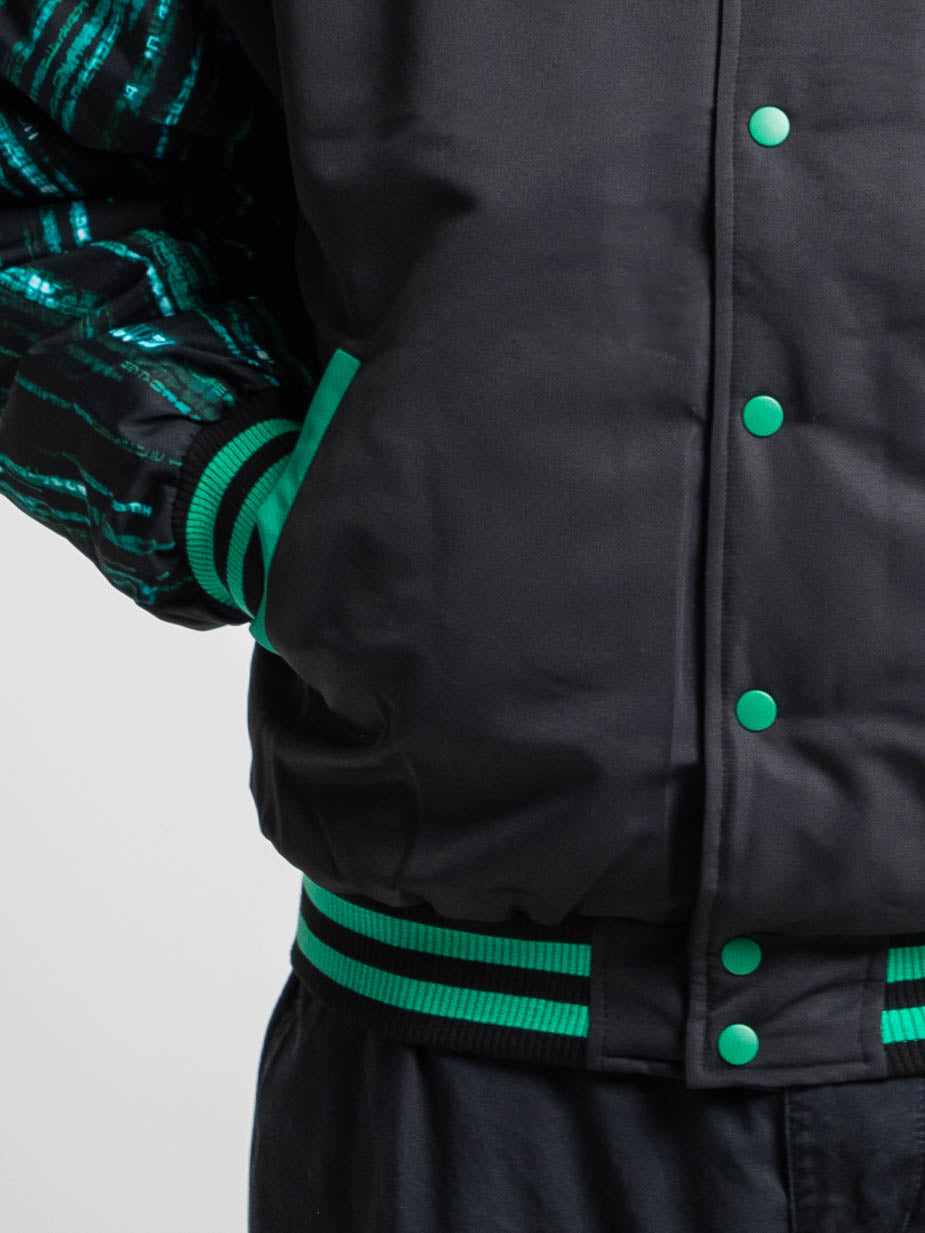 Matrix Code Print Suit The Matrix Code Varsity Jacket | Official Apparel & Accessories ...