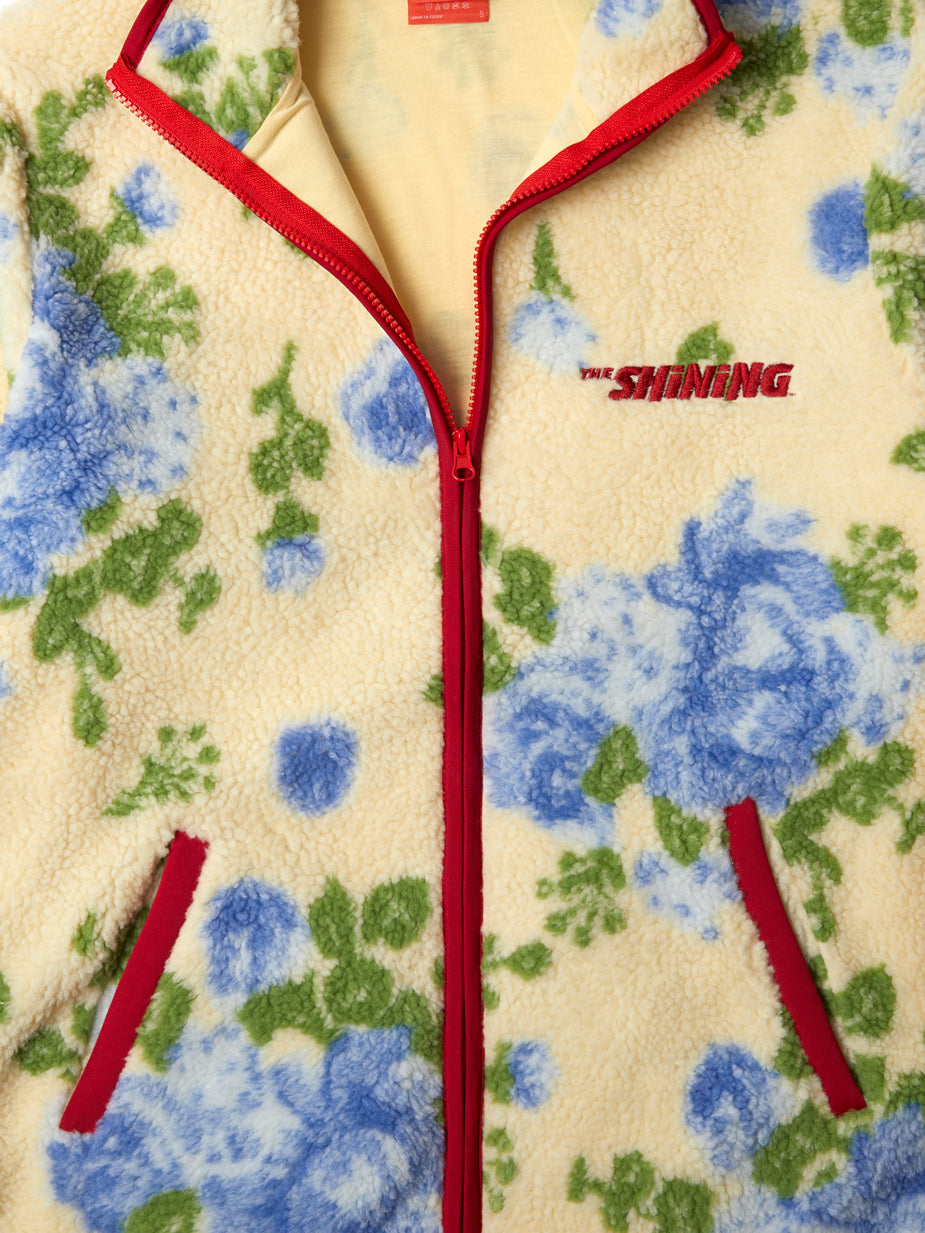 Twins Floral Wallpaper Sherpa Jacket