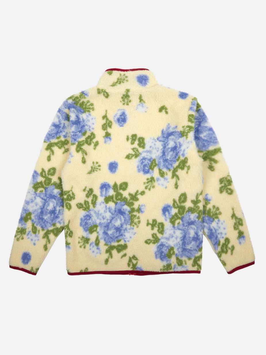 Twins Floral Wallpaper Sherpa Jacket | Official Apparel