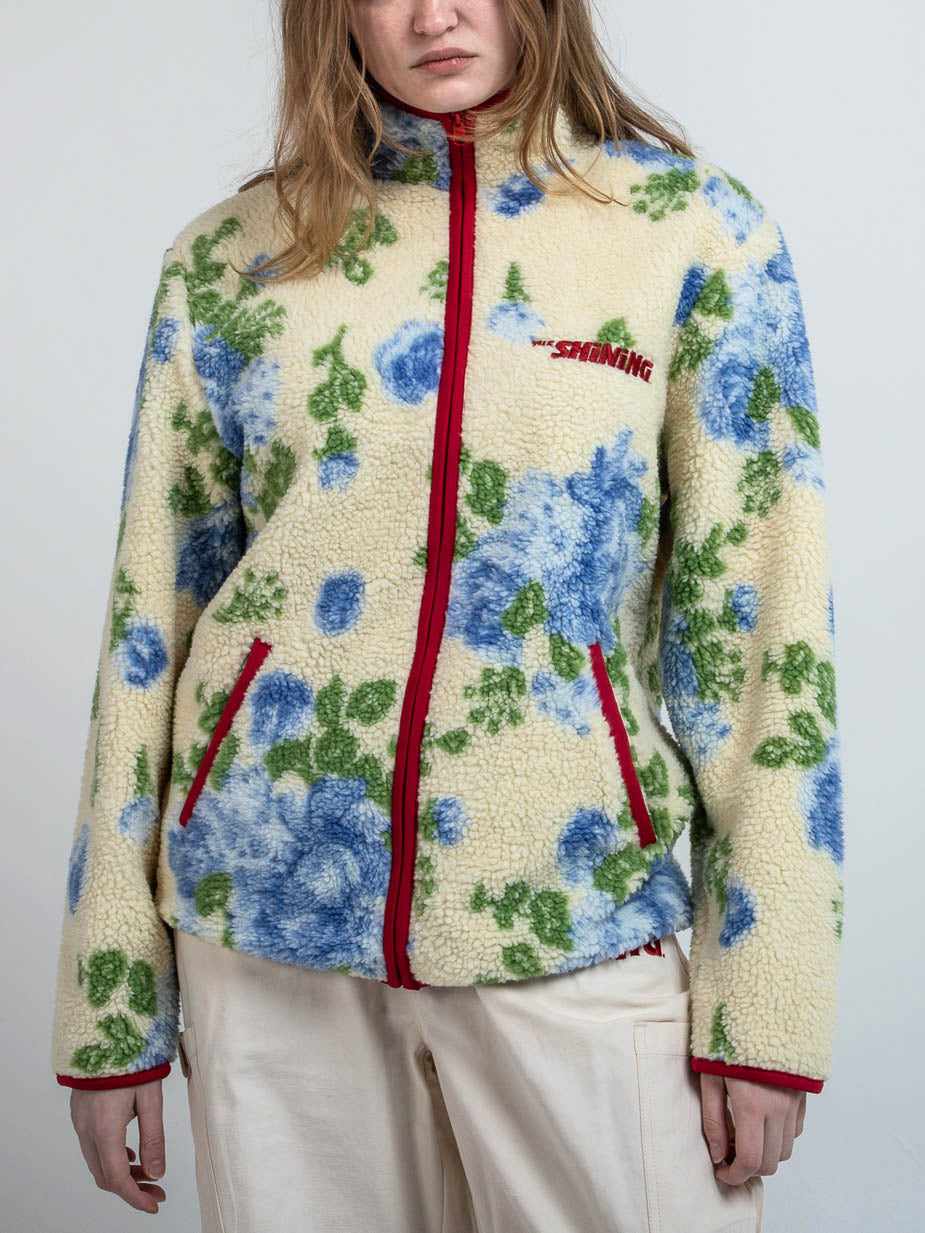 Twins Floral Wallpaper Sherpa Jacket | Official Apparel