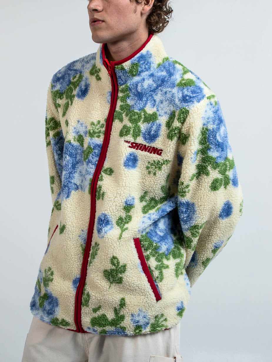 Twins Floral Wallpaper Sherpa Jacket | Official Apparel