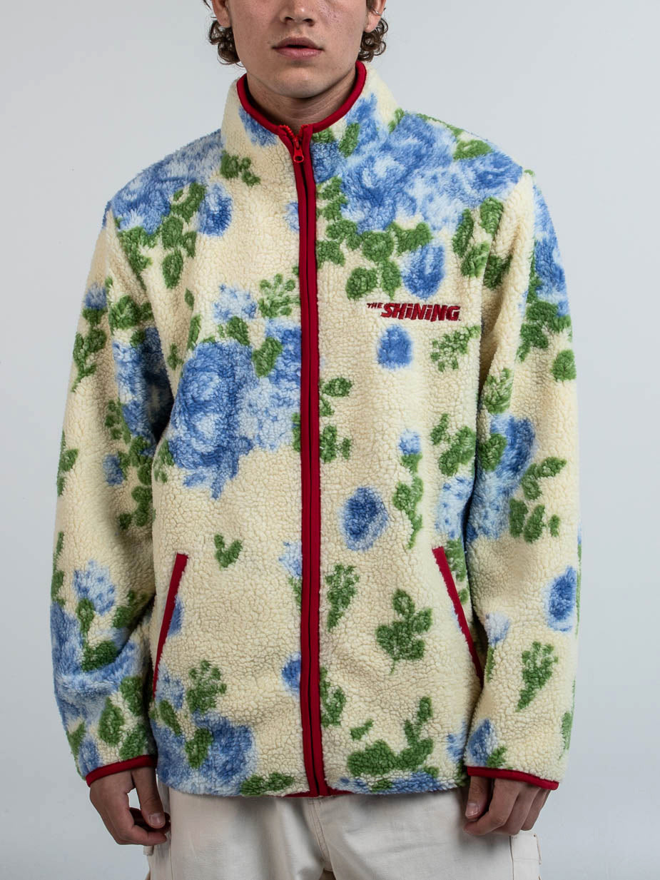 Twins Floral Wallpaper Sherpa Jacket