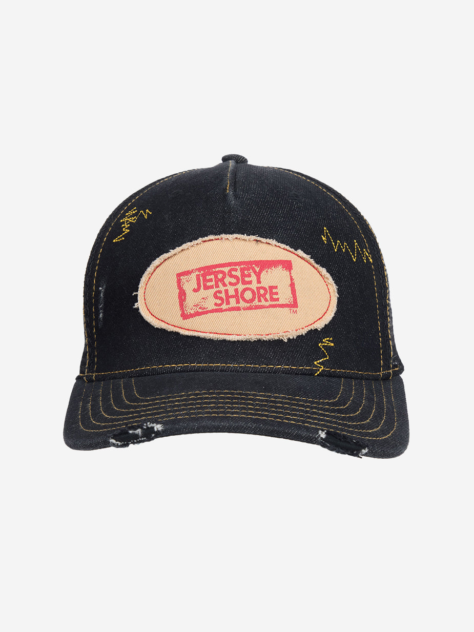 Logo Wash Denim Trucker Hat