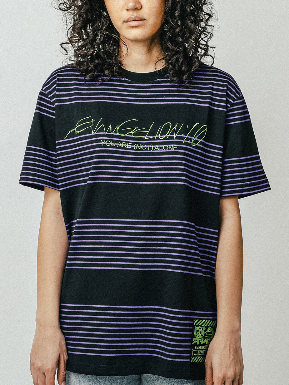 You Are Not Alone Striped Tee