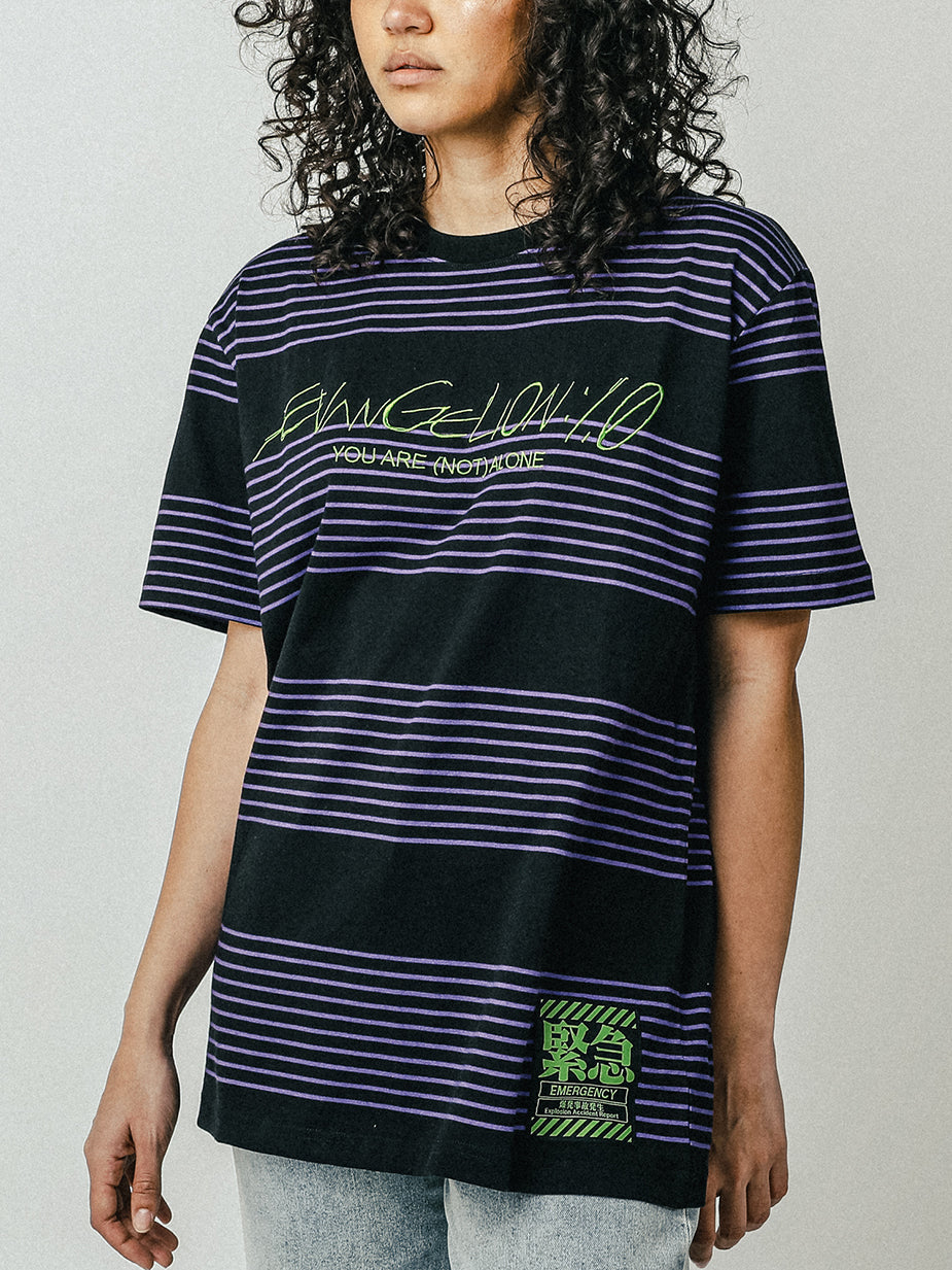 You Are Not Alone Striped Tee