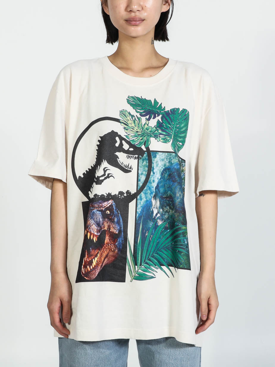 T-Rex Collage Beige Tee