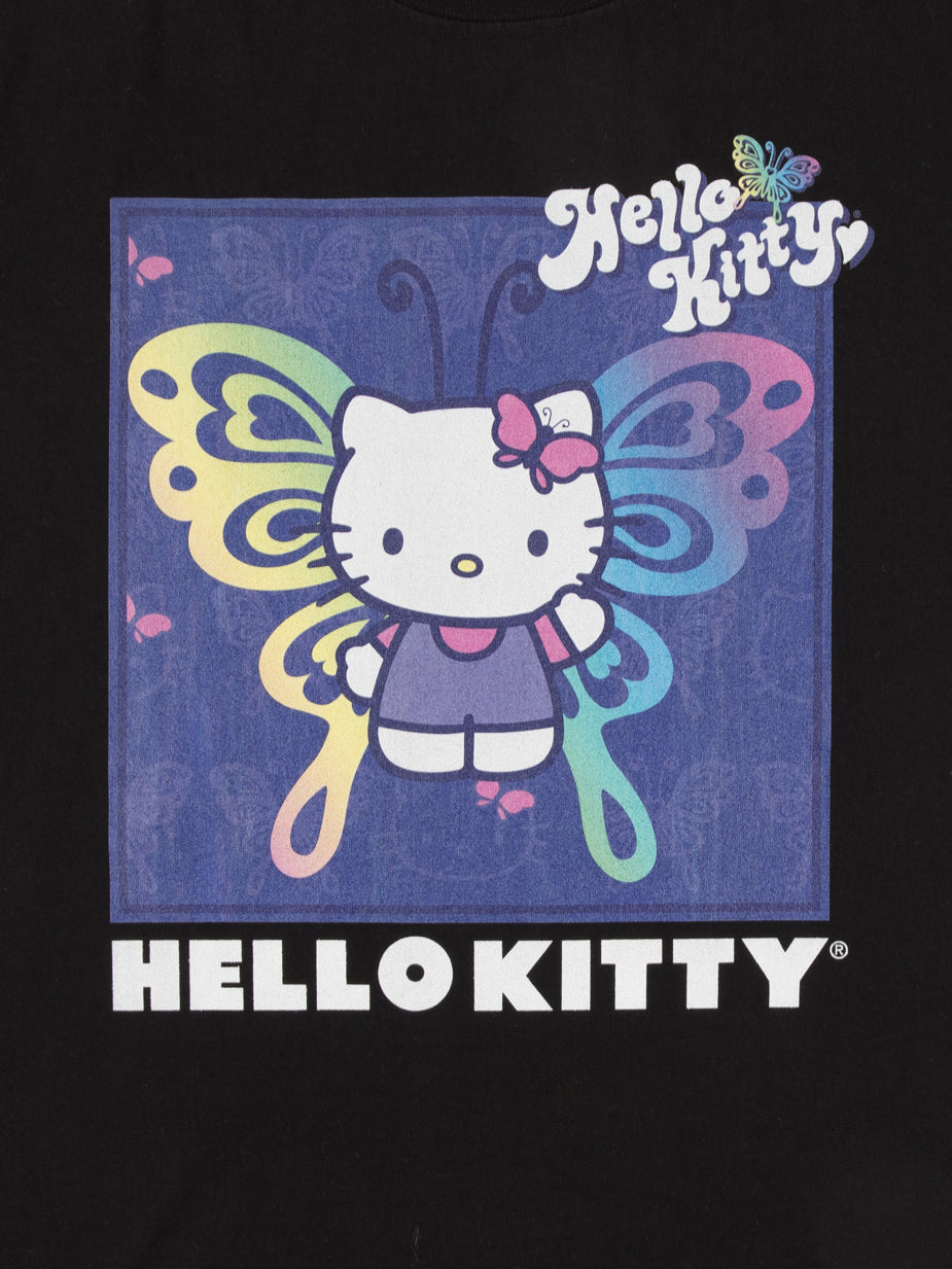 Hello Kitty Butterfly Black Tee
