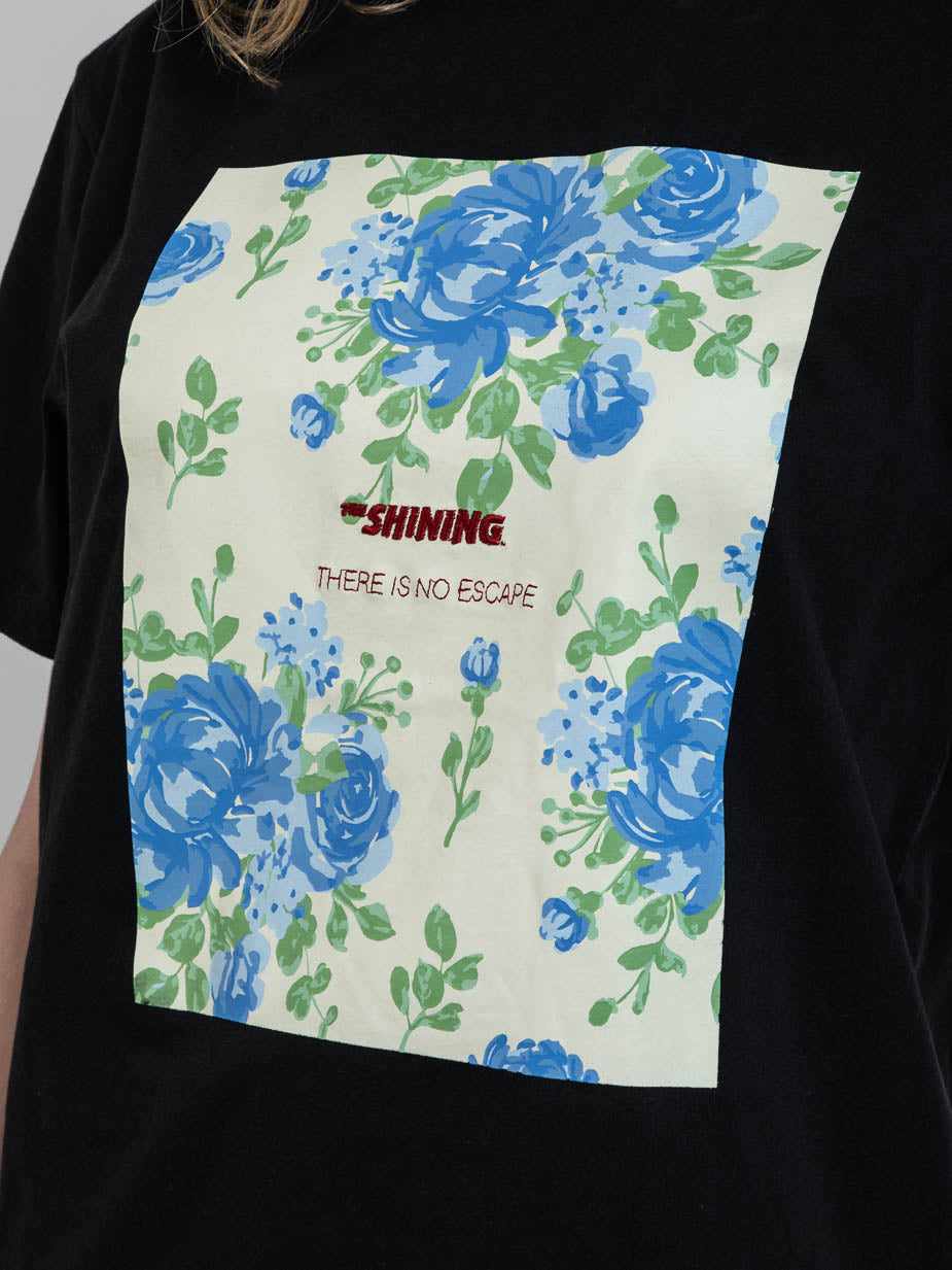 The Shining No Escape Wallpaper Black Tee | Official Apparel