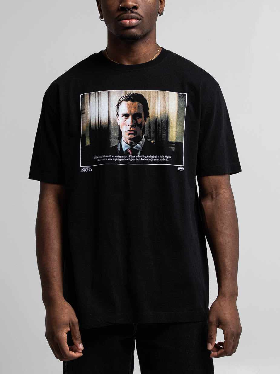 Patrick Bateman Confession Black Tee