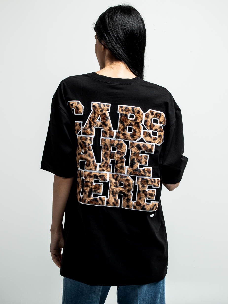 Leopard Cabs Are Here Black Tee