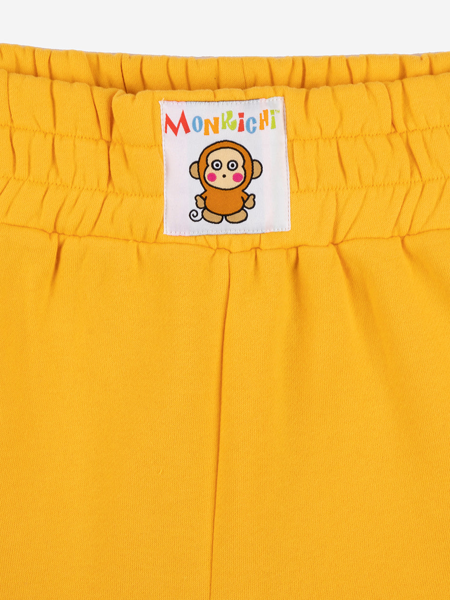Monkichi Puff Print Gold Boxing Shorts