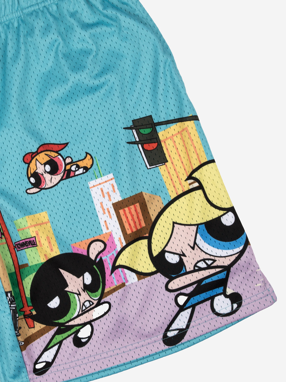 Powerpuff Girls Townsville Girls Basketball Shorts