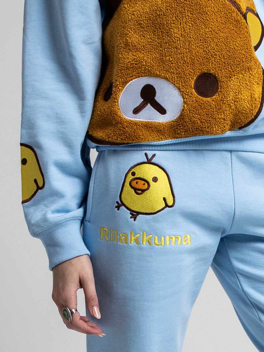 Kiiroitori and Rilakkuma Sky Sweatpants | Official Apparel