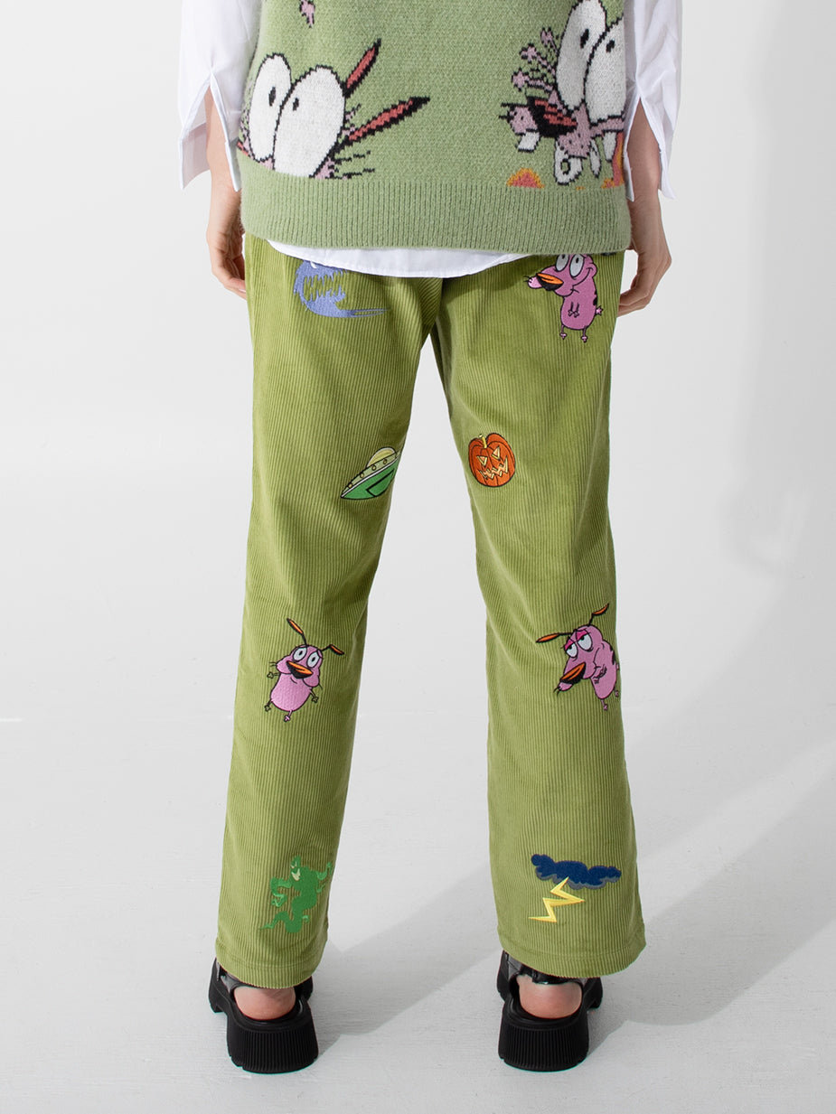 Repeat Logo Corduroy Pants