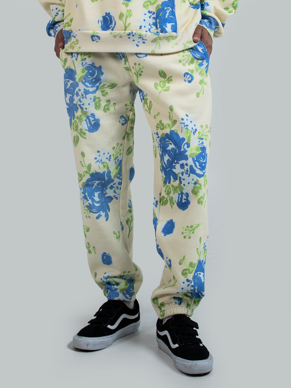 Twins Floral Wallpaper Sweatpants