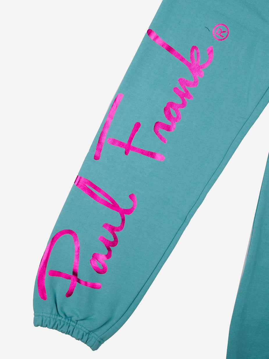 Paul Frank Skurvy Headphones Teal Sweatpants | Official