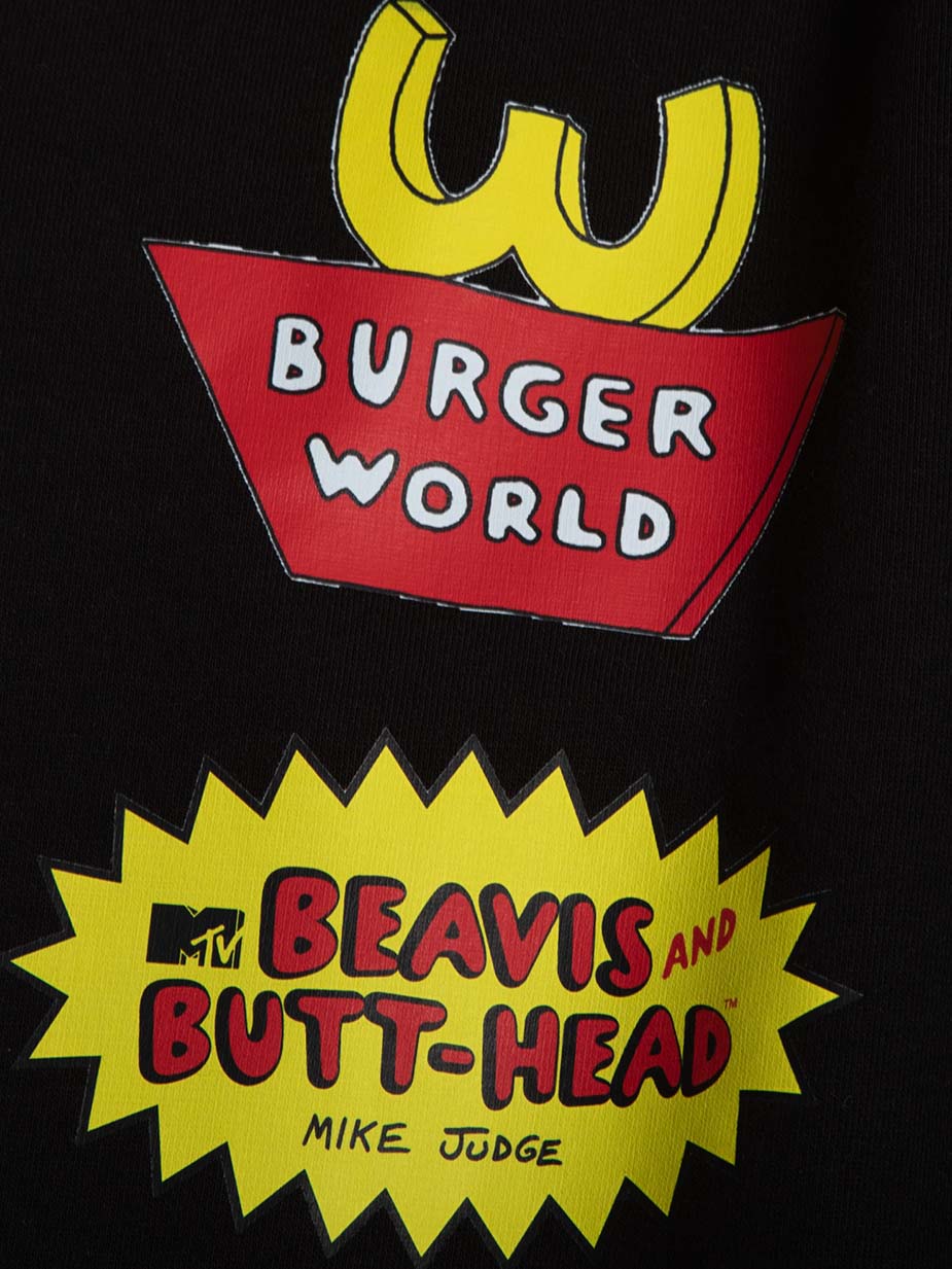 Burger World Black Sweatpants