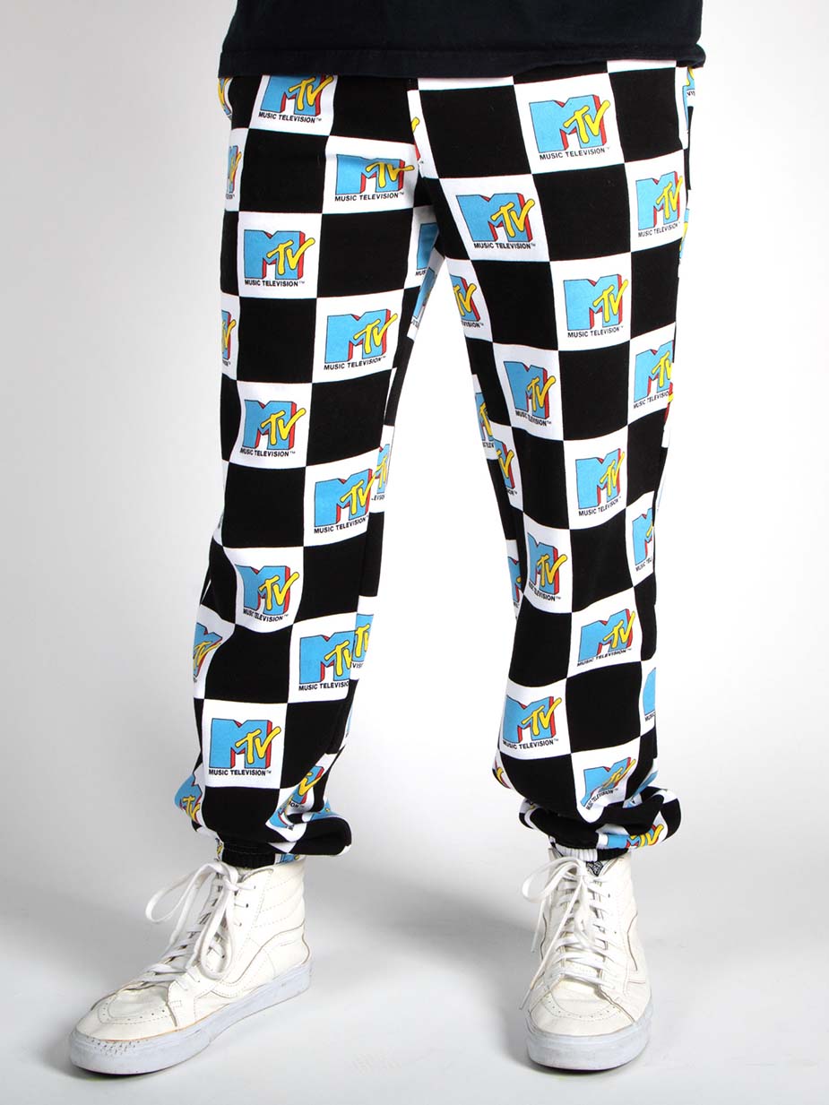 Logo Checkered Sweatpants