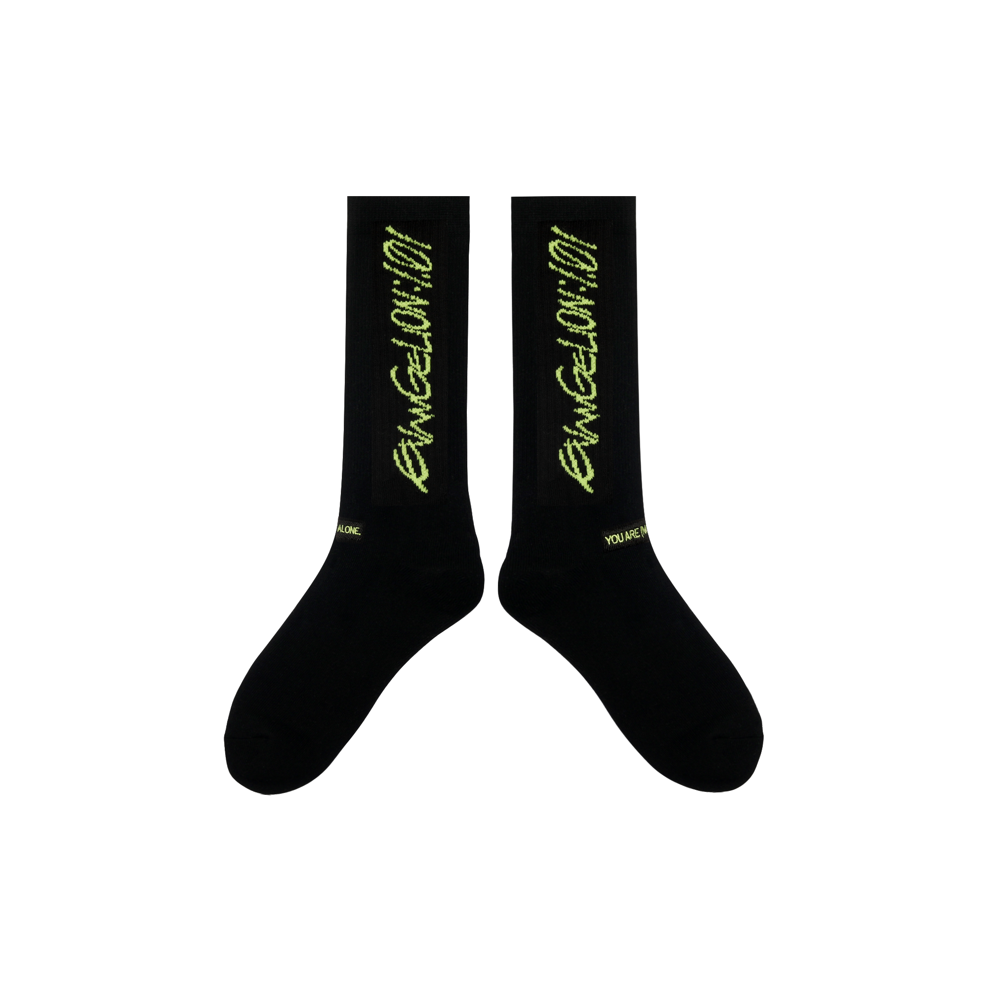 Lime Logo Black Socks