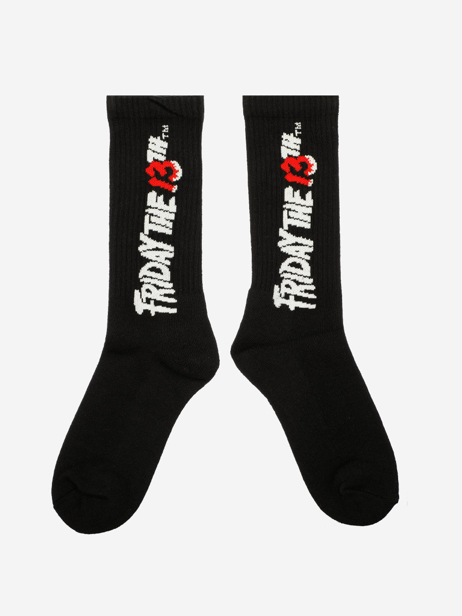 Friday the 13th Logo Black Socks