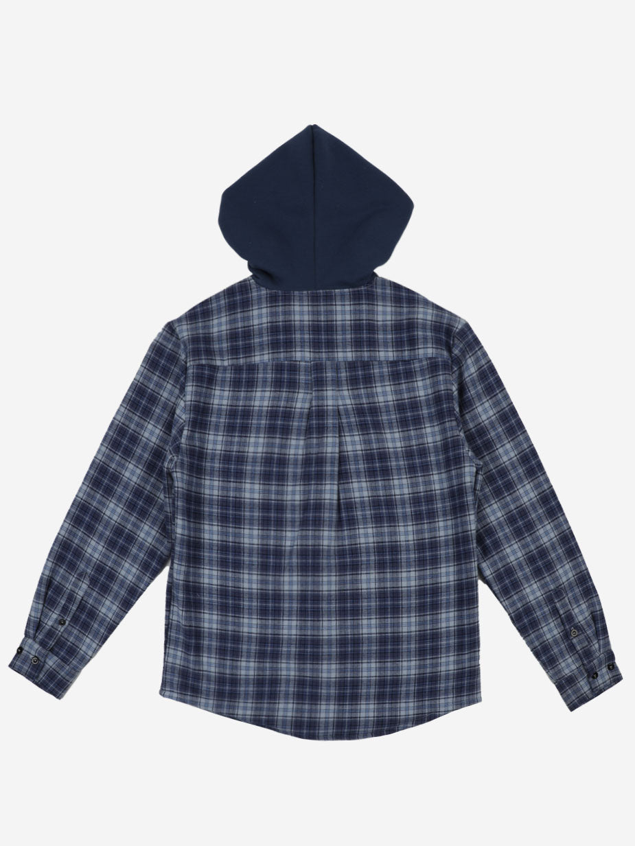 Hooded Flannel Overshirt