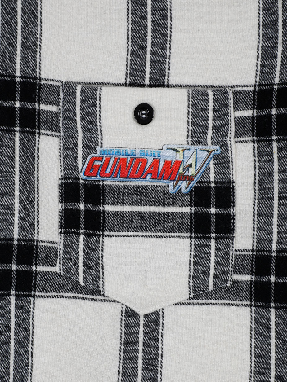 Gundam Hooded Flannel Overshirt