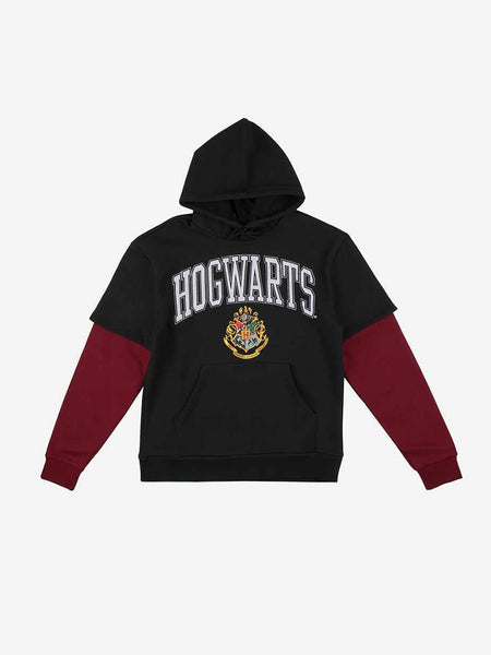 Harry Potter Hogwarts Layered Hoodie Official Apparel Accessories Dumbgood DUMBGOOD