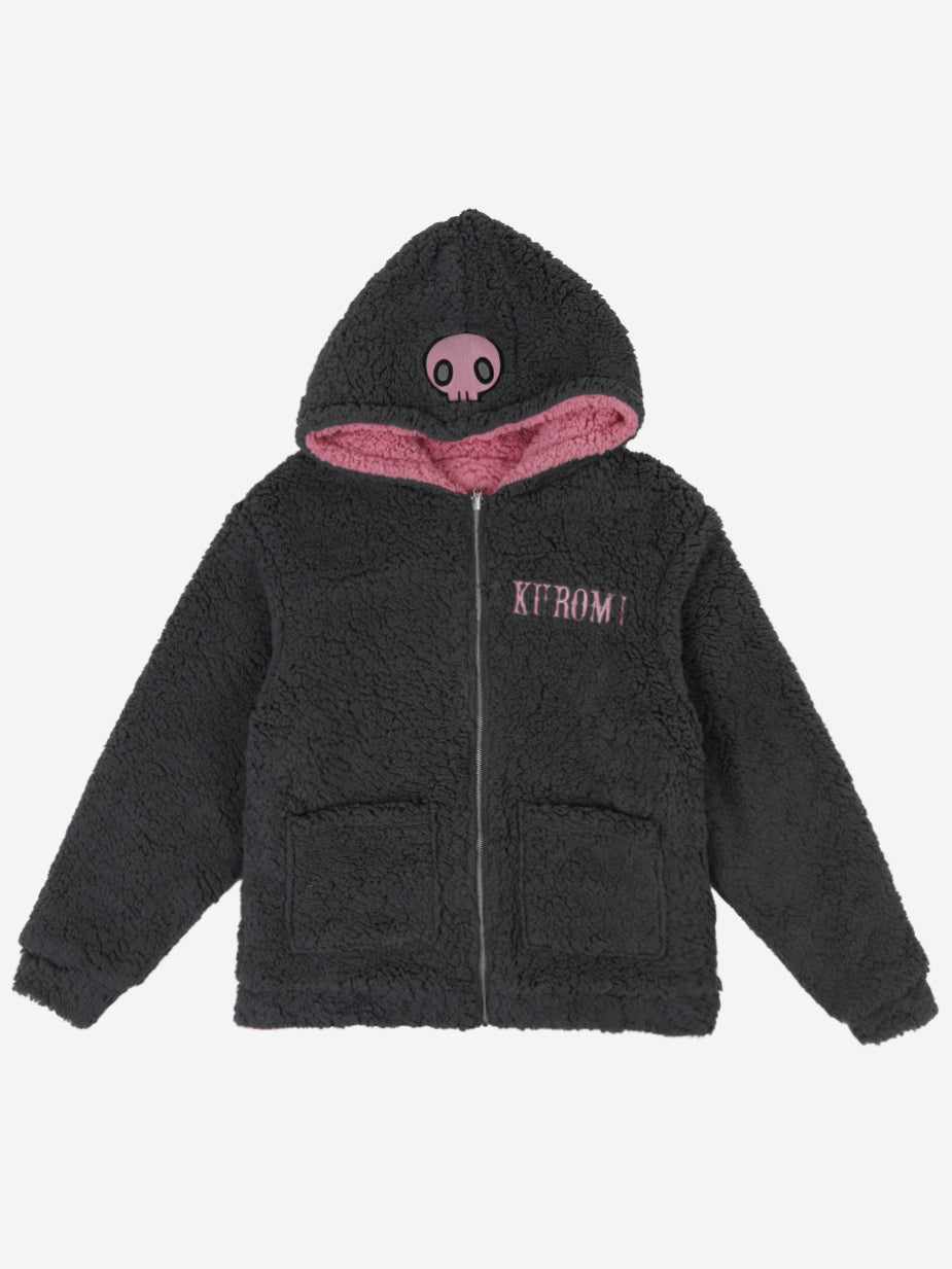 MY MELODY & deals KUROMI SHERPA HOODED CARDIGAN