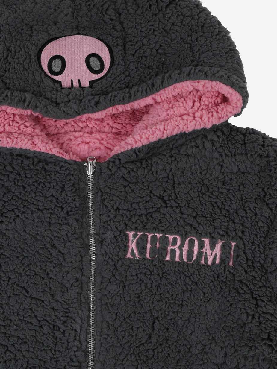 MY MELODY & deals KUROMI SHERPA HOODED CARDIGAN